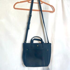 Portland Leather Goods Mini Crossbody - Navy